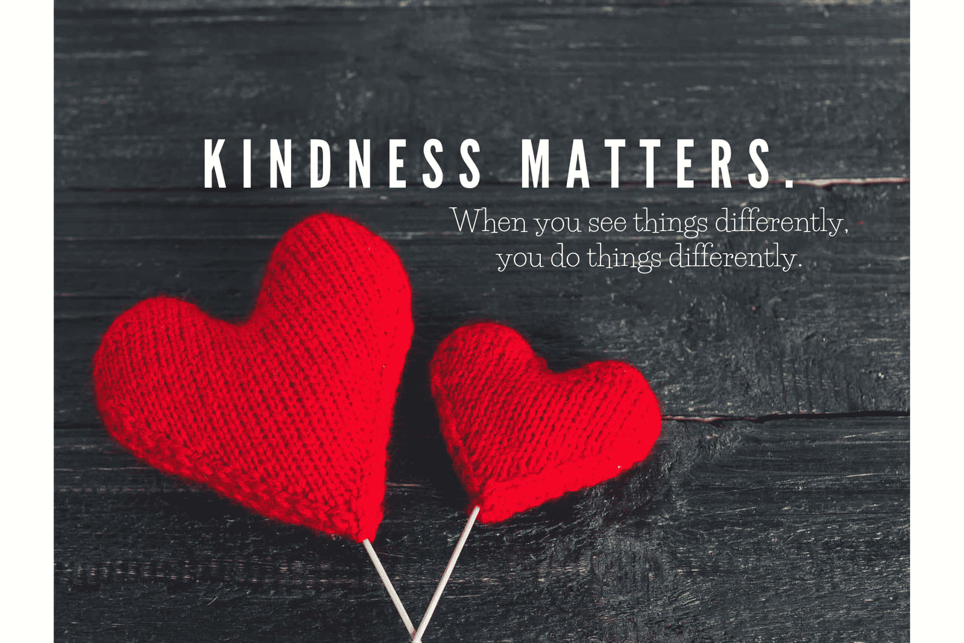 Kindness Red Hearts Picture