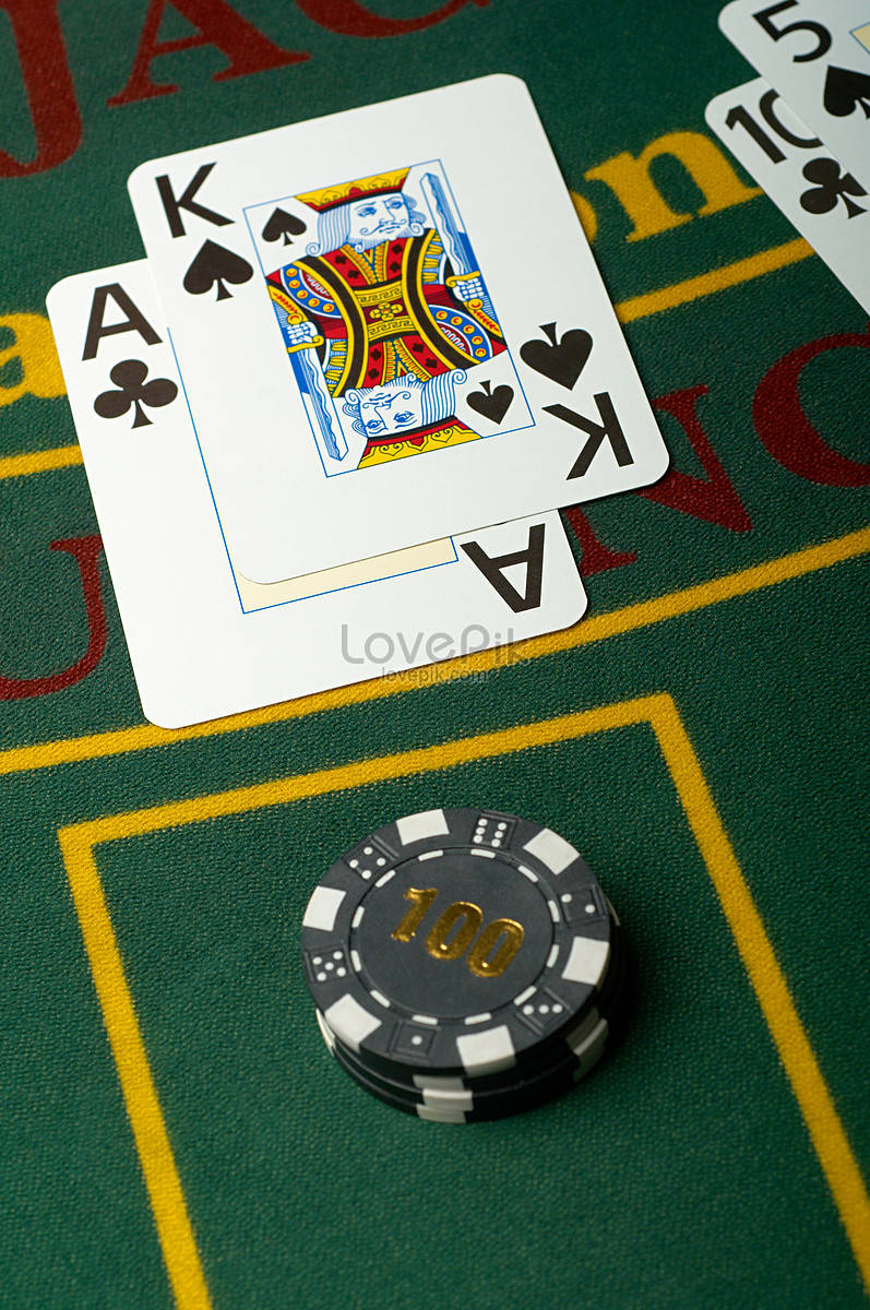 King Ace Blackjack Poker Chips Wallpaper