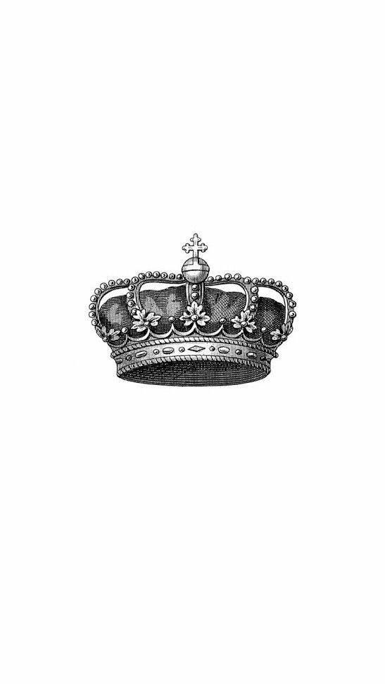 Dibujoa Lápiz De Una Corona De Rey Y Reina Fondo de pantalla