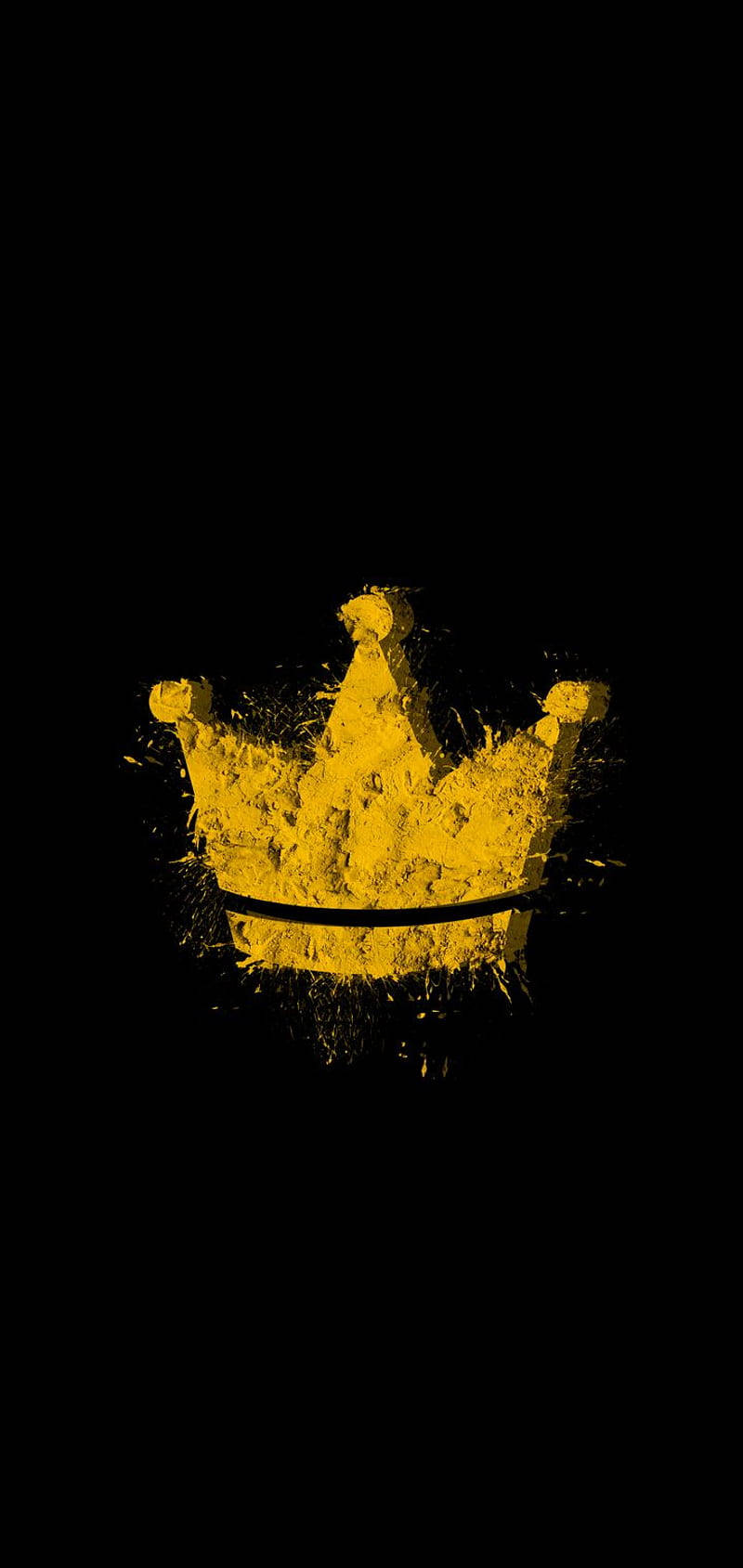 King And Queen Crown Yellow Powder Wallpaper