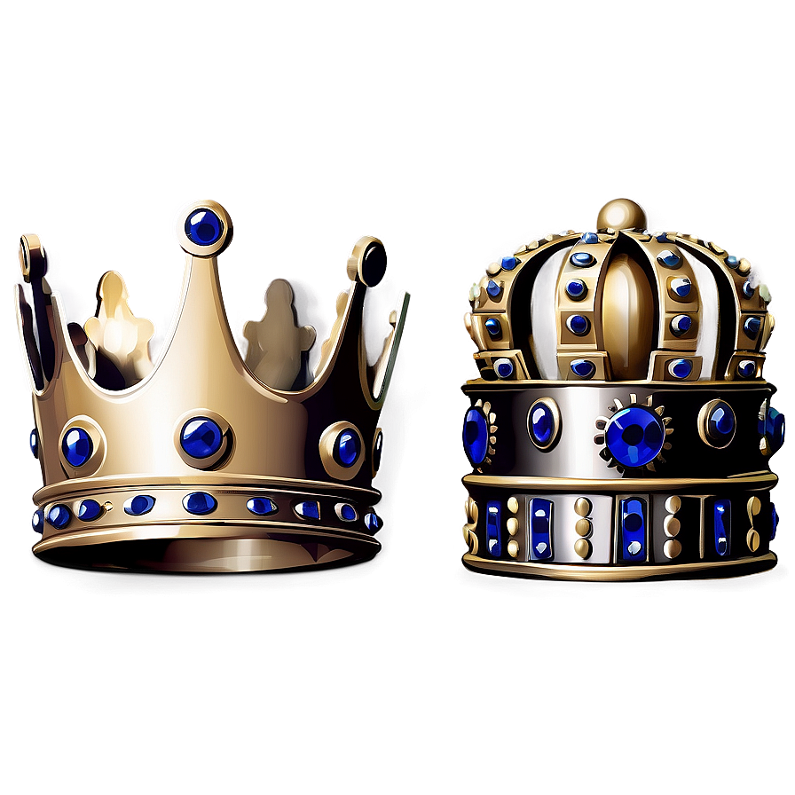 King And Queen Crowns Together Png 98 PNG