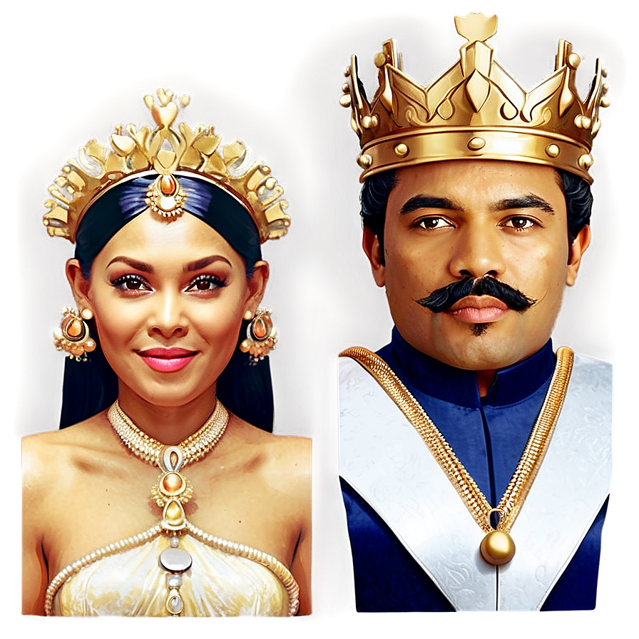 King And Queen Face Png 06252024 PNG