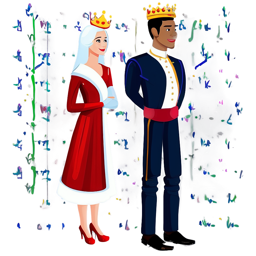 King And Queen Illustration Png 45 PNG