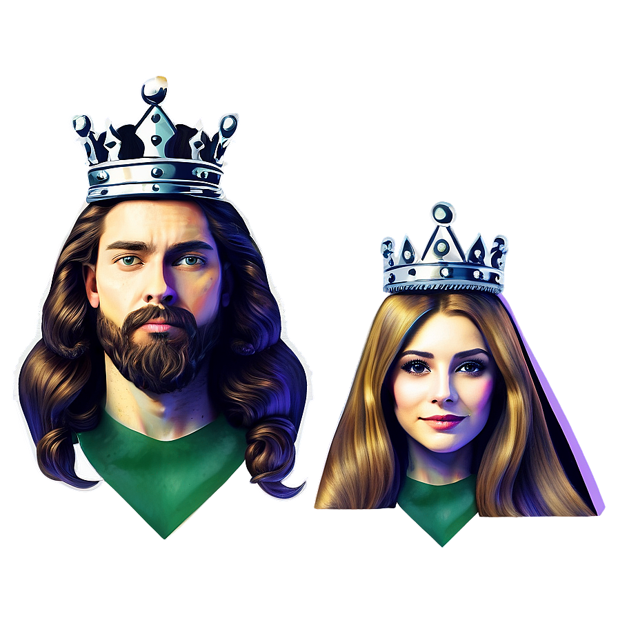 King And Queen Illustration Png 49 PNG