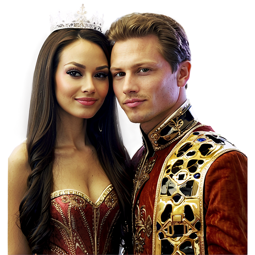 King And Queen Portrait Png Wjq62 PNG