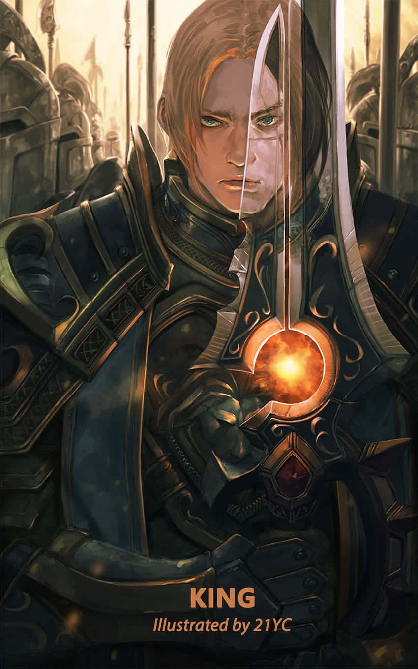 Koning Anduin Wrynn Illustratie Achtergrond