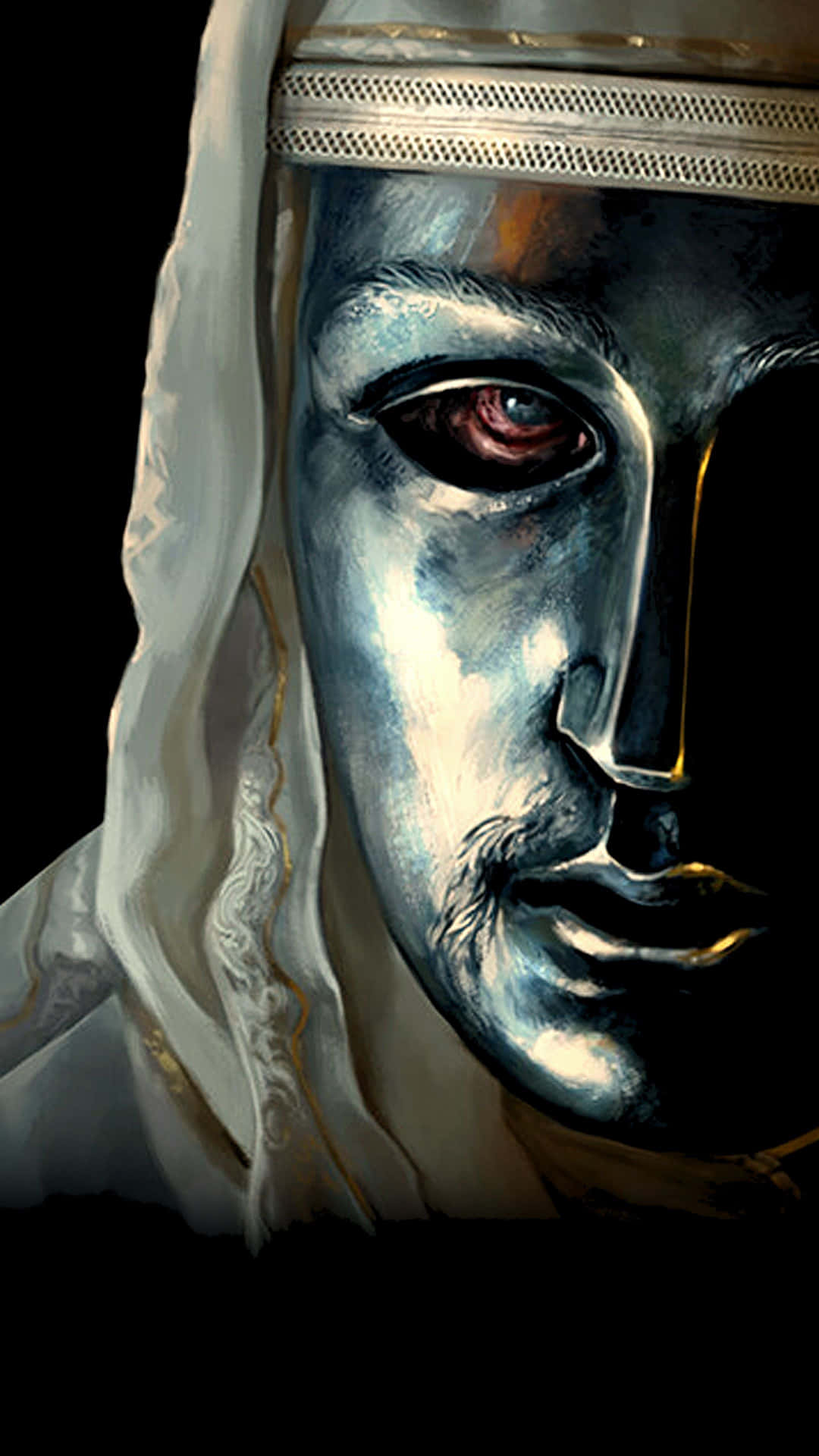 King Baldwin Masked Portrait Wallpaper