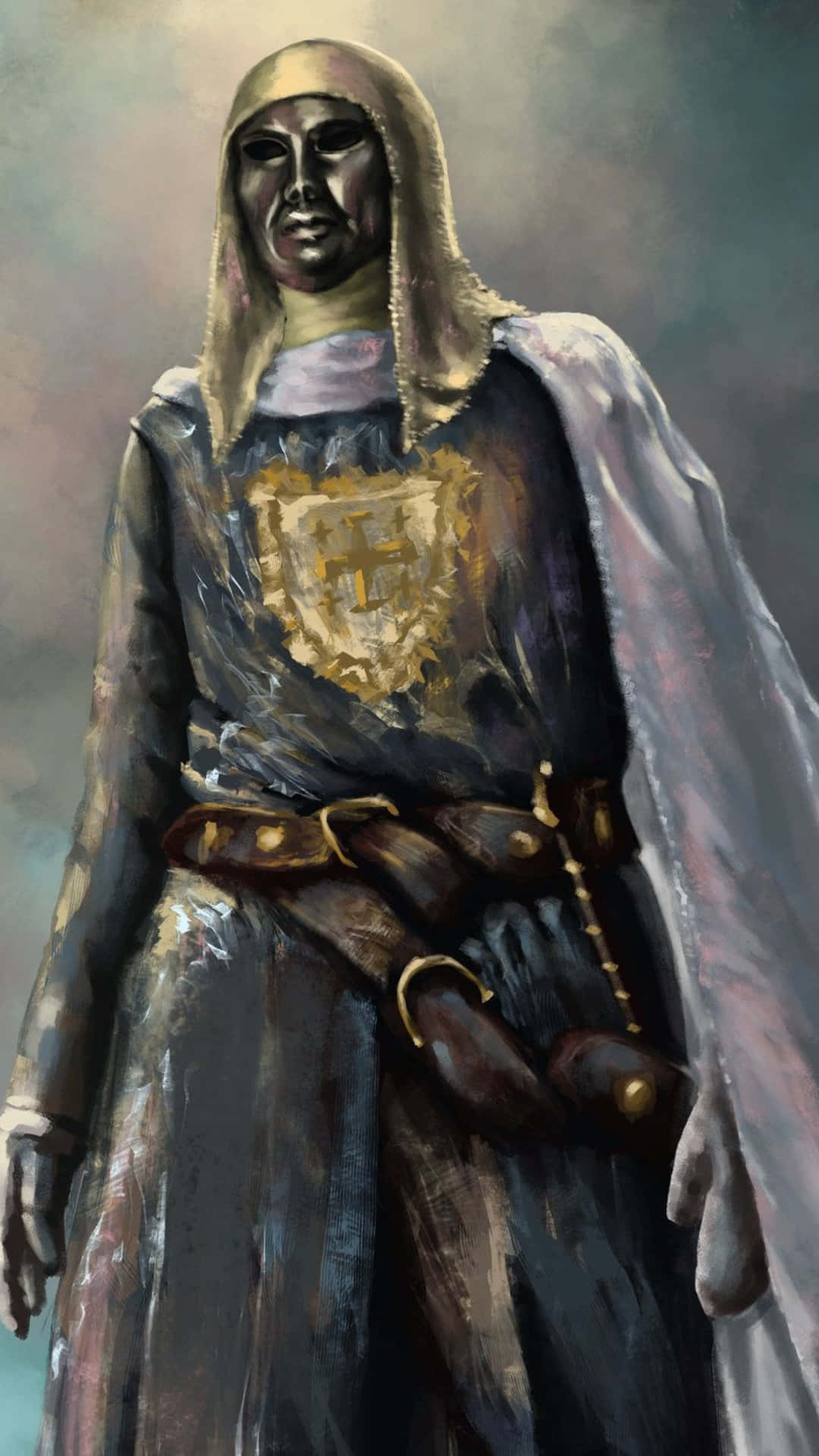 King Baldwin Medieval Knight Painting Wallpaper