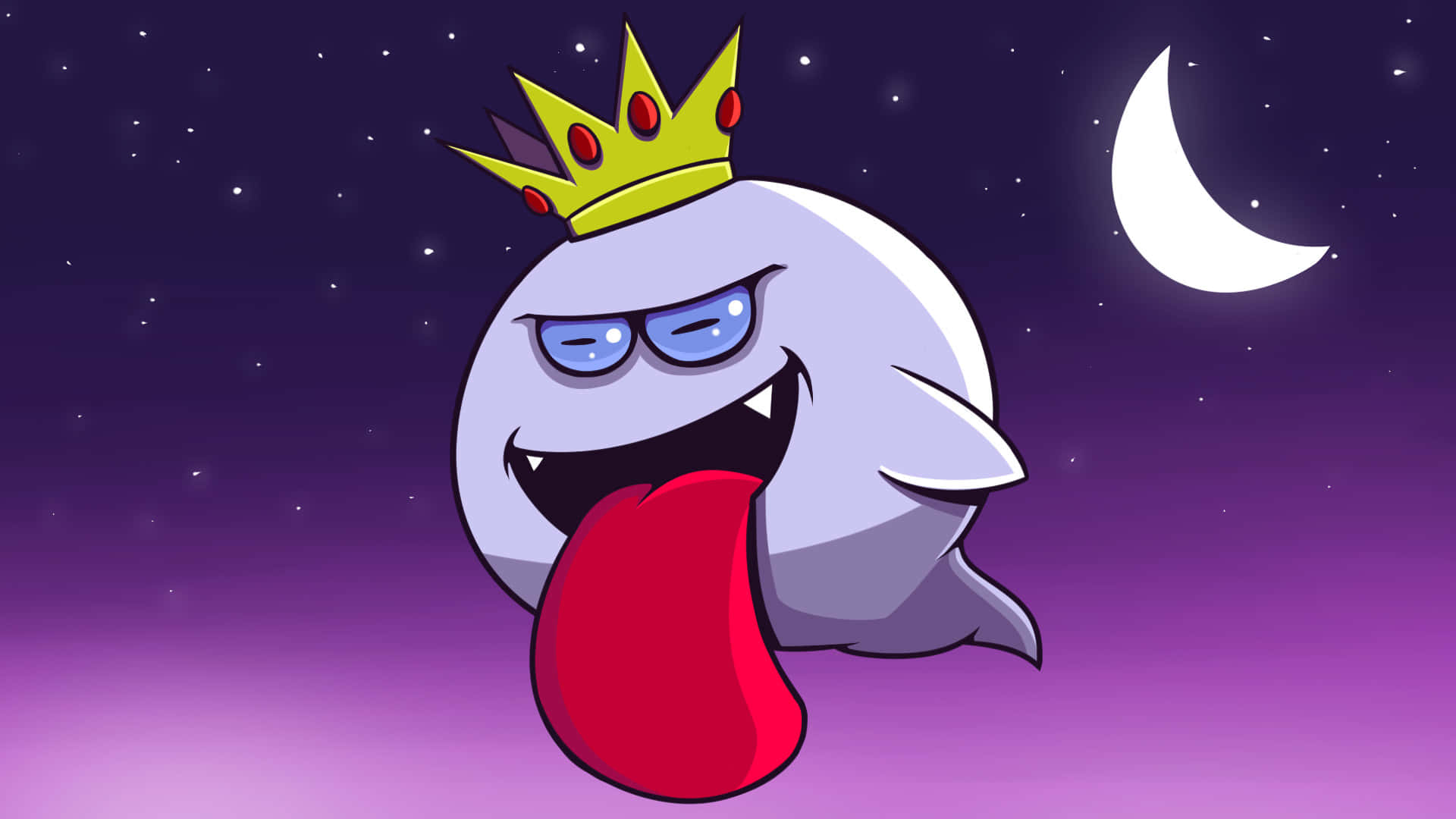 Spooky King Boo Haunting your Screen Wallpaper