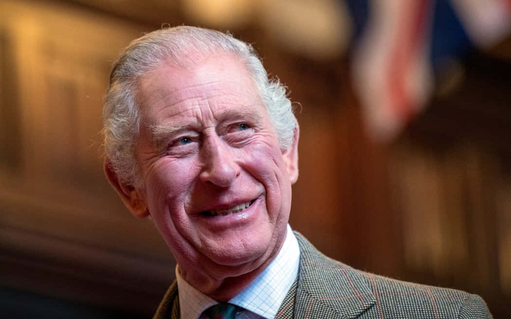 King Charles III Smiling In Parliament Wallpaper