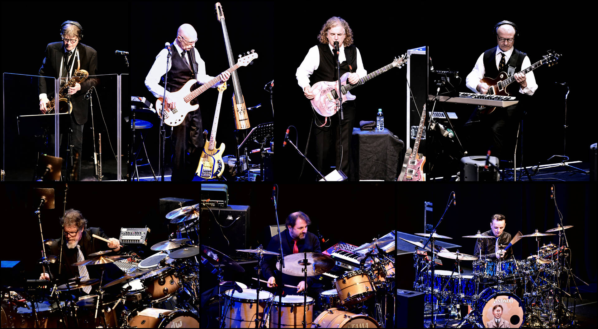 Colagede Los Miembros De La Banda King Crimson. Fondo de pantalla