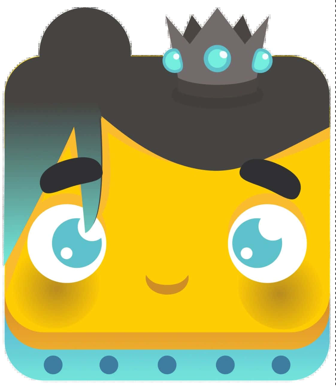 King Emoji Blooket Character Wallpaper