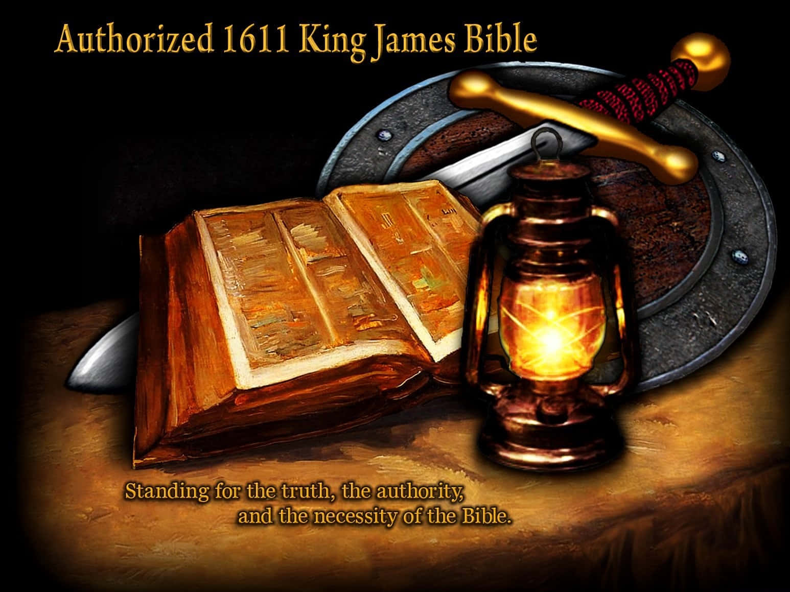 Den Kong James Bibel, den mest populære Bibel i det engelske sprog Wallpaper