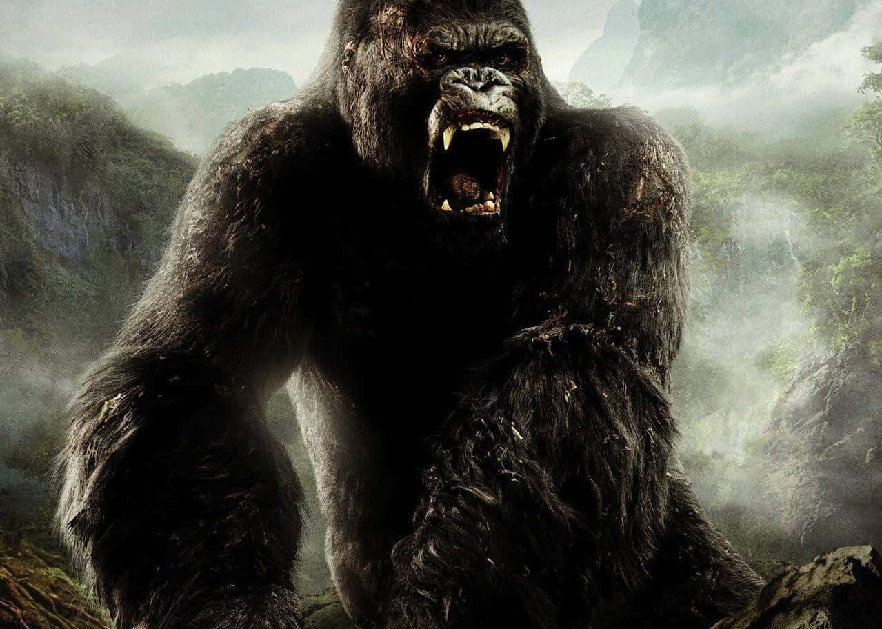 Mighty King Kong Defends His Territory Wallpaper