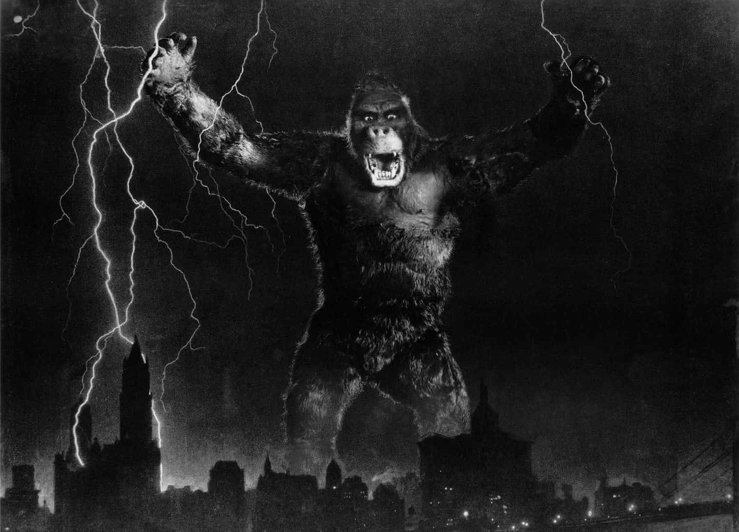 King Kong scaling the Empire State Building Wallpaper