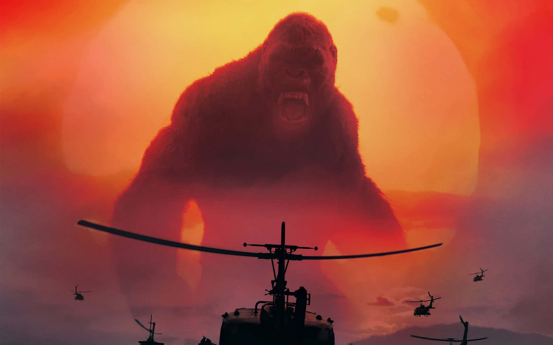 Følg med på en episk rejse med King Kong i 4k-opløsning. Wallpaper