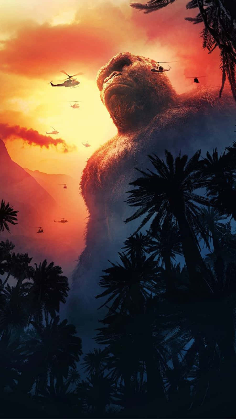King Kong Dominating the Skyline Wallpaper