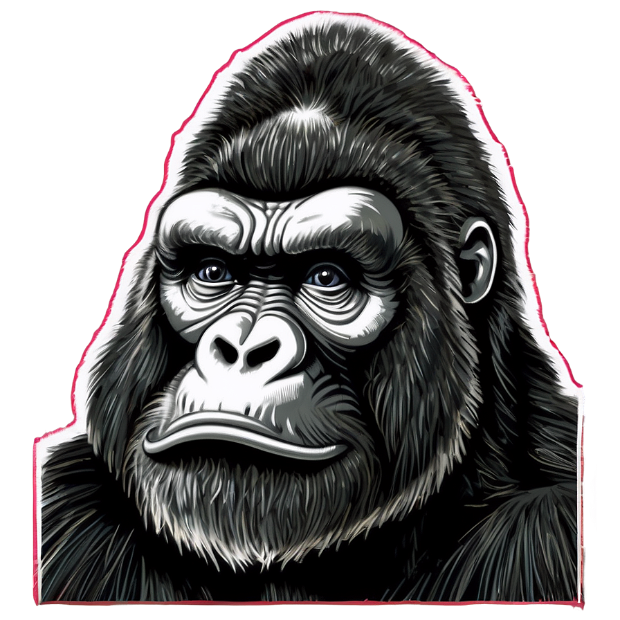 King Kong Black And White Png 05232024 PNG