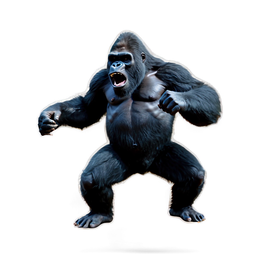 King Kong Fighting Pose Png Tuh PNG