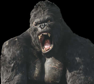 King Kong Roaring Portrait PNG