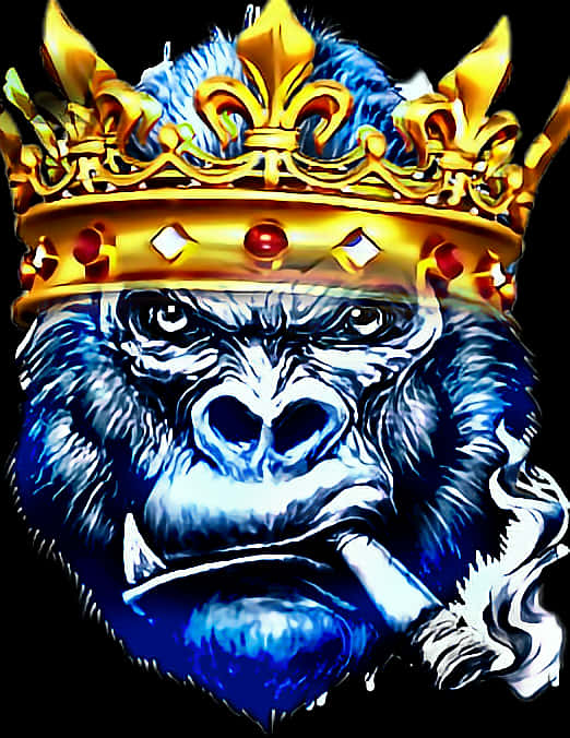 King Kong Royal Portrait PNG