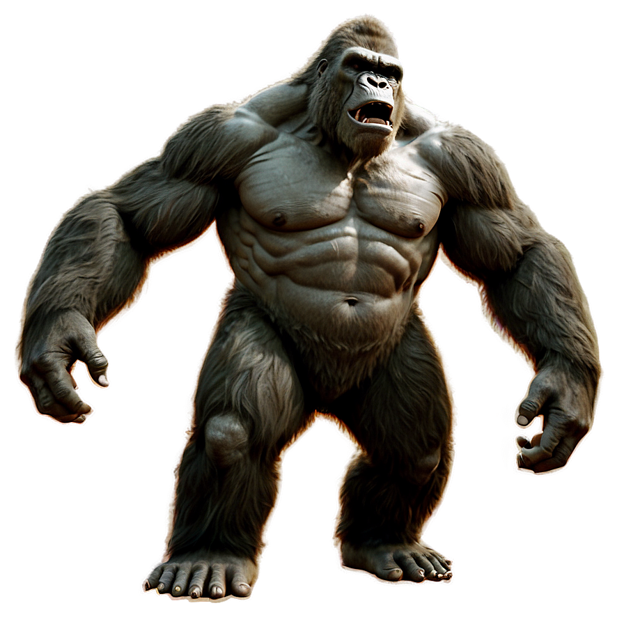 King Kong Simple Outline Png 05232024 PNG