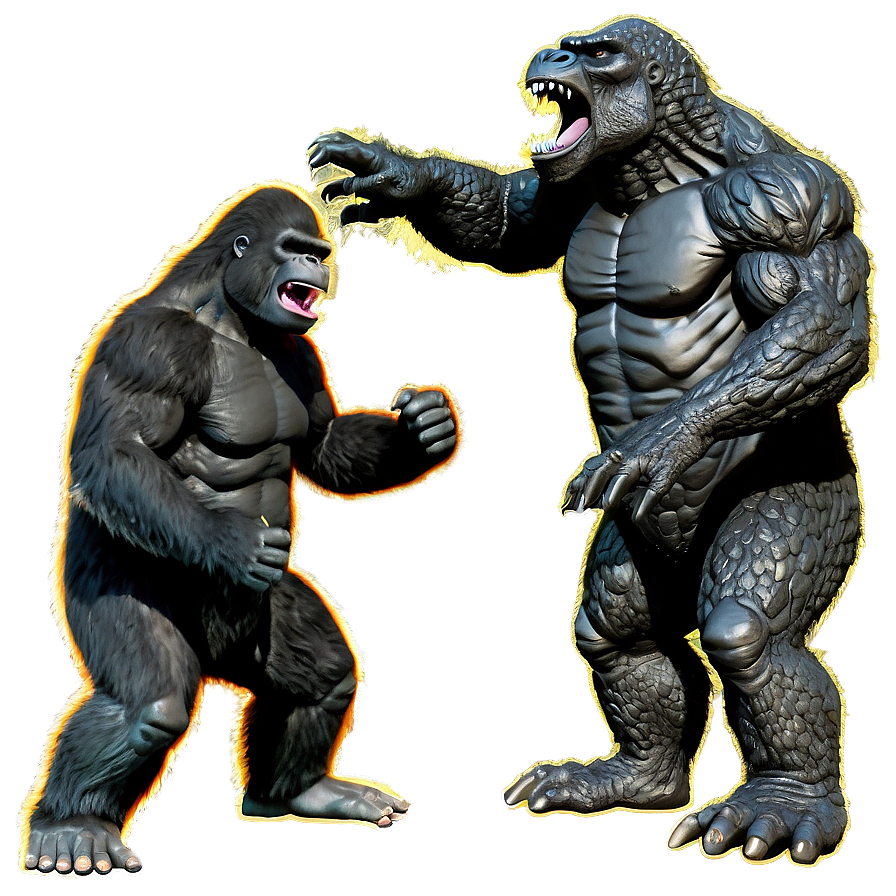 Download King Kong Vs Godzilla Png Xrr85 | Wallpapers.com