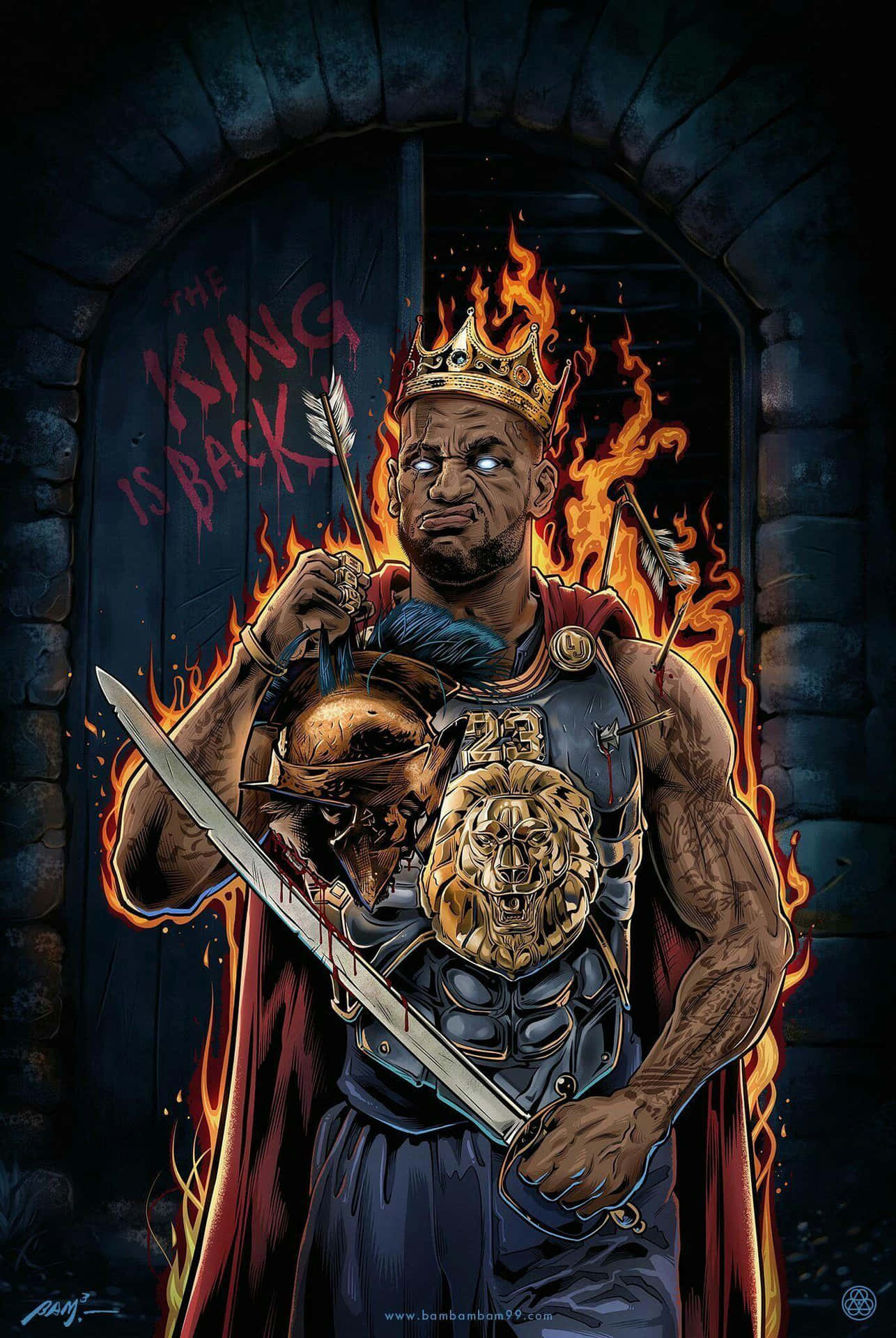 King Lebron James’ Reign Wallpaper