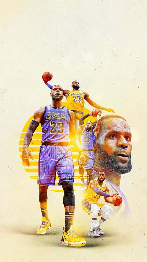 Different Facial Expressions Of King Lebron James Wallpaper