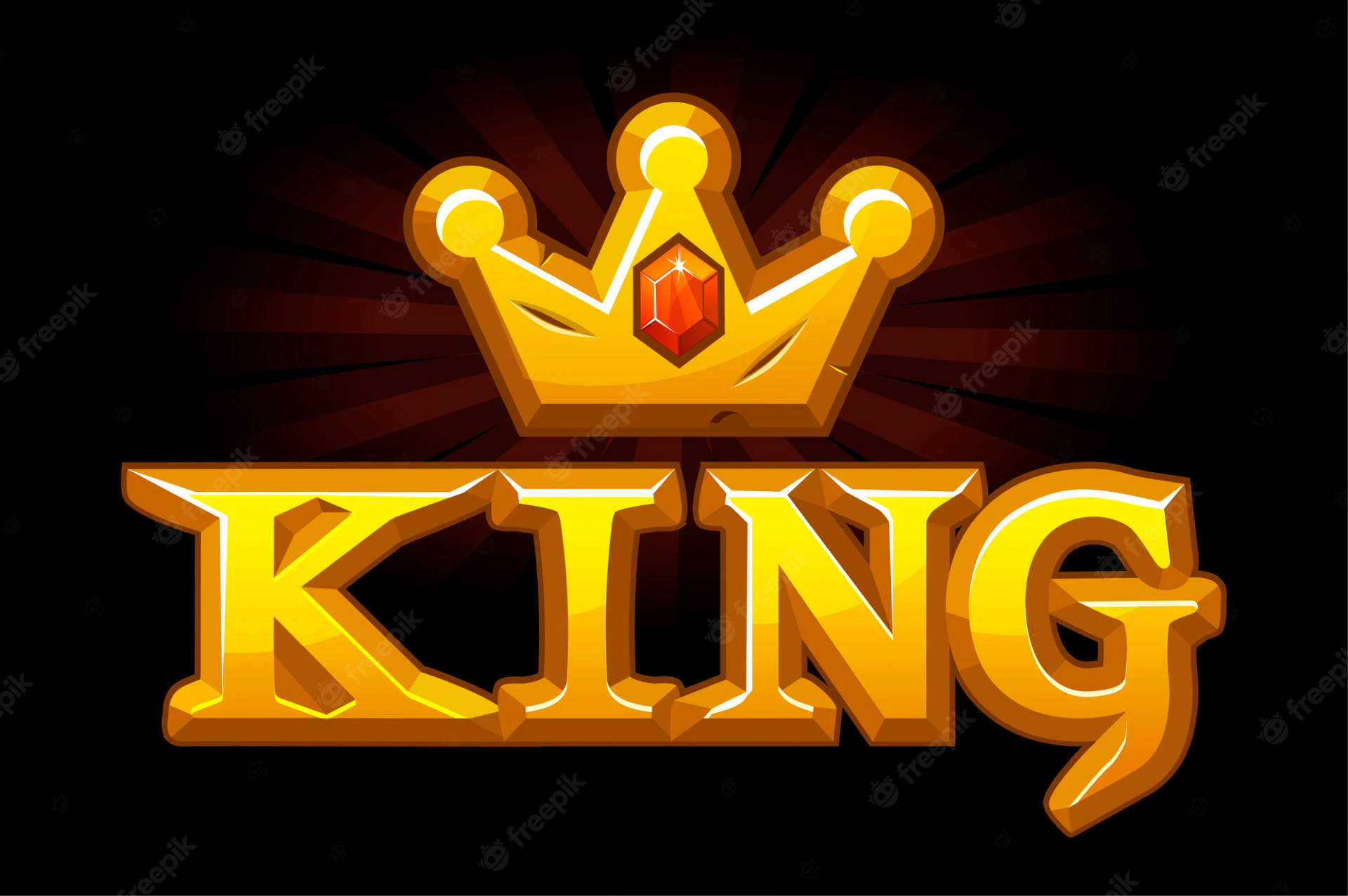King Logo Cartoon Wallpaper