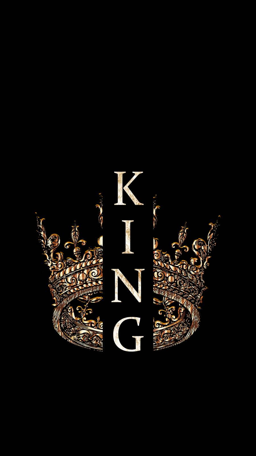 King Logo Indviklede Crown Wallpaper