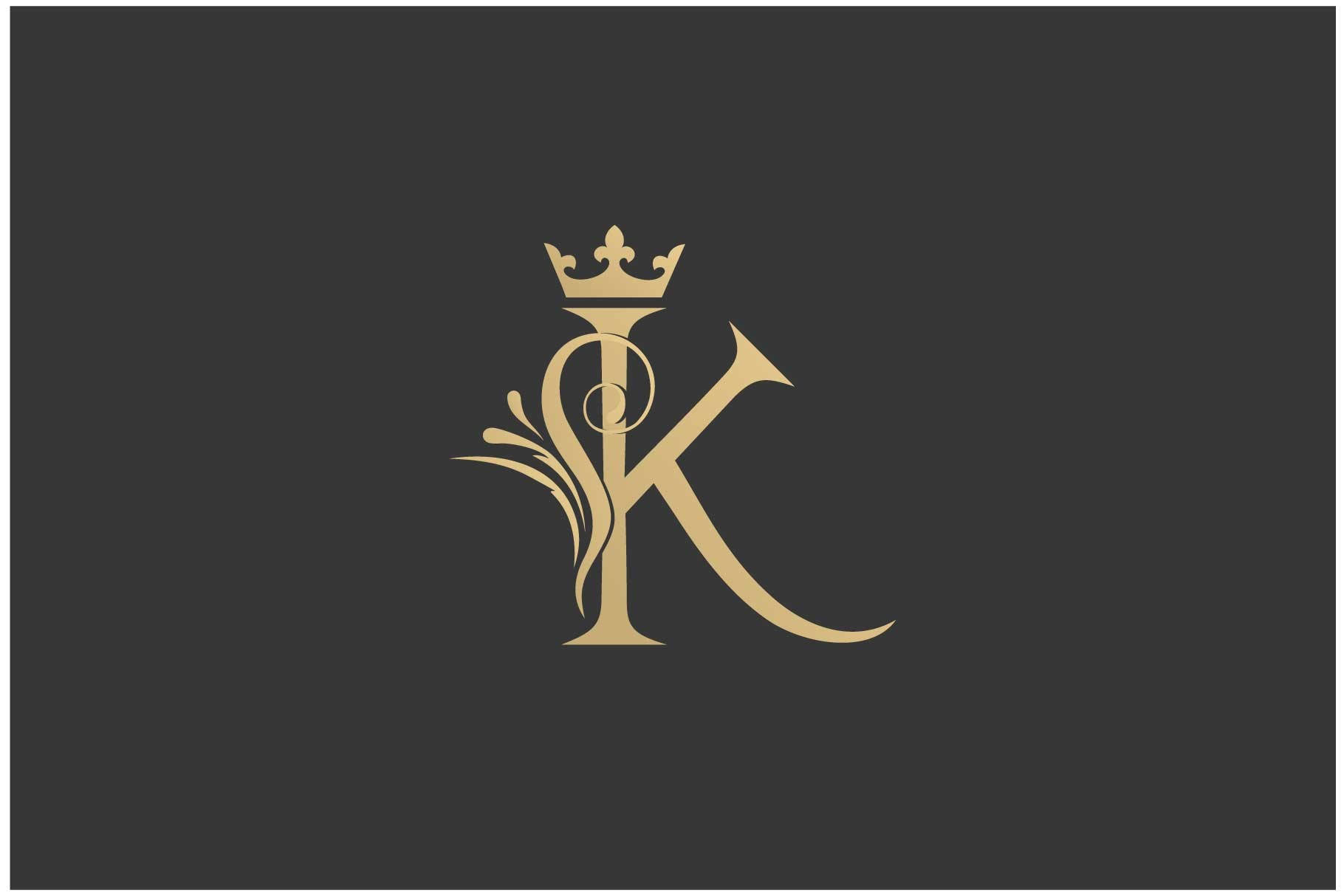 King Logo Monogram Wallpaper