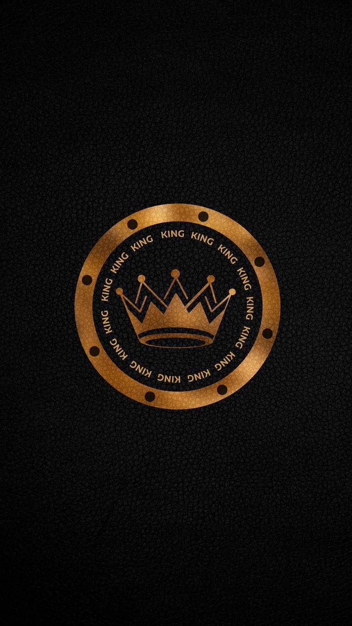 King Logo På Poker Chip Wallpaper