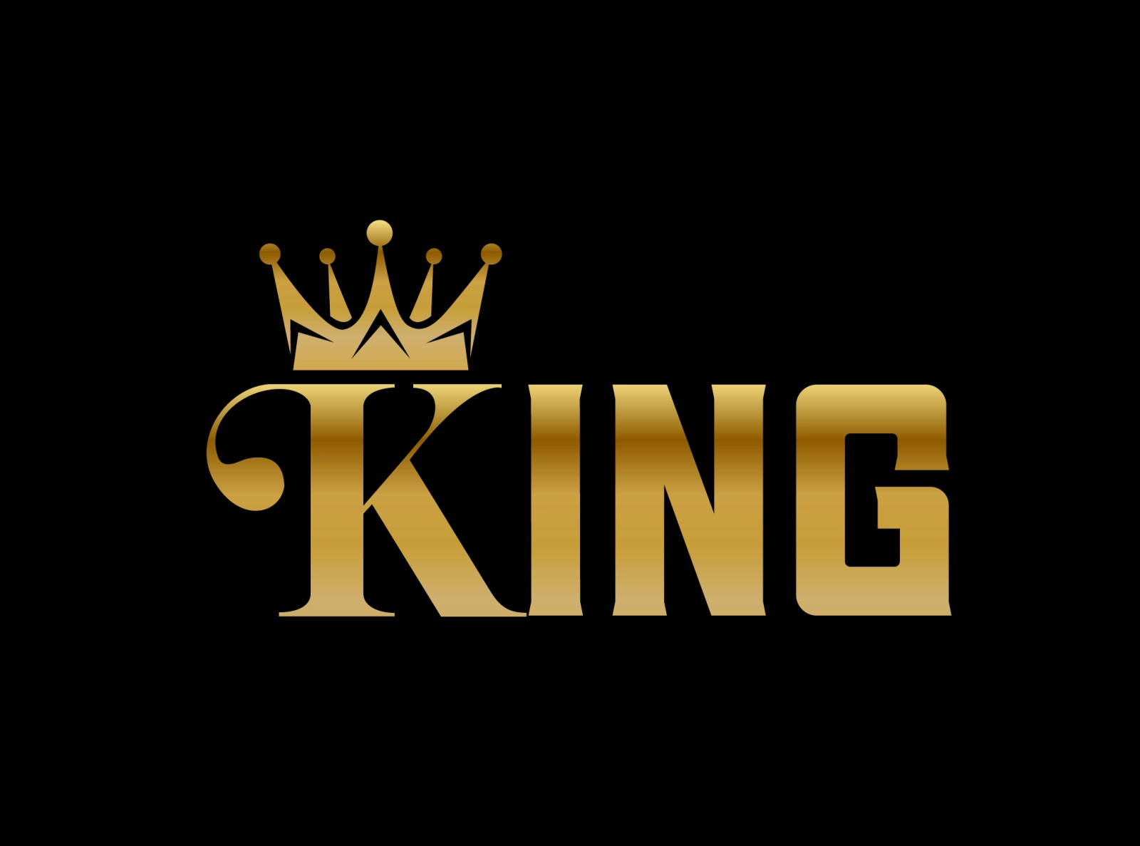 King Logo With Word Wallpaper