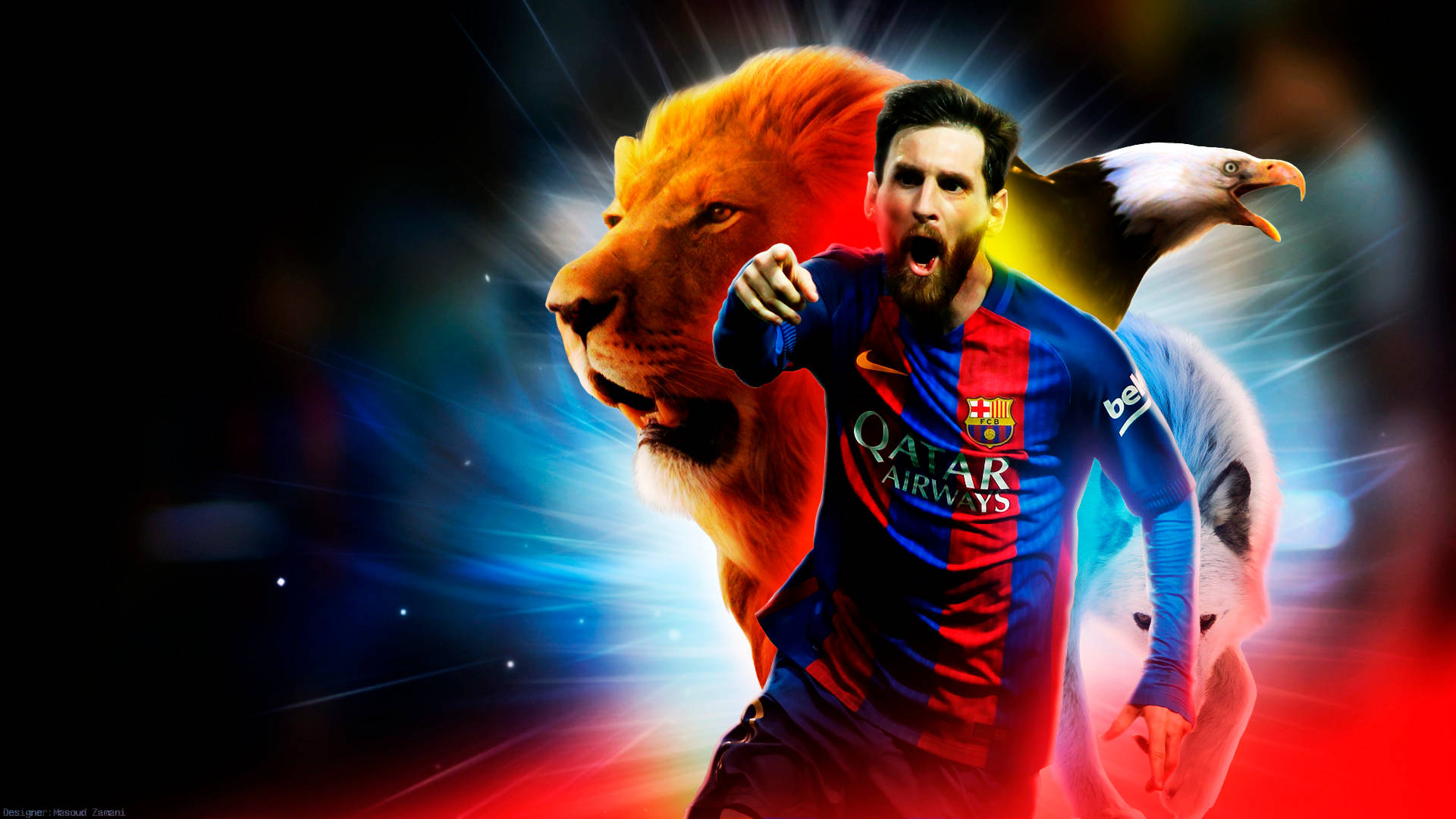 King Messi Football Animals