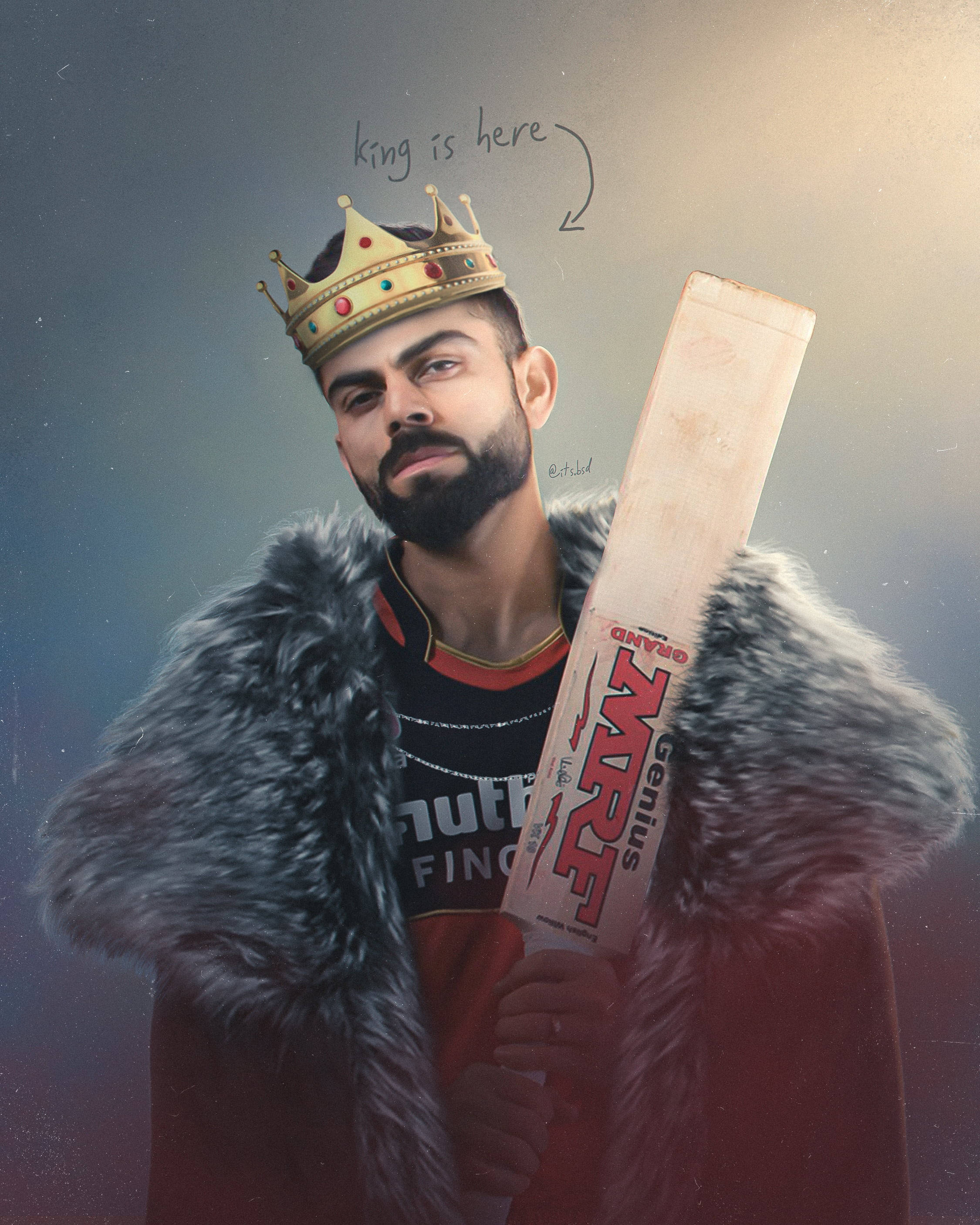 King Of Cricket 4K Wallpaper