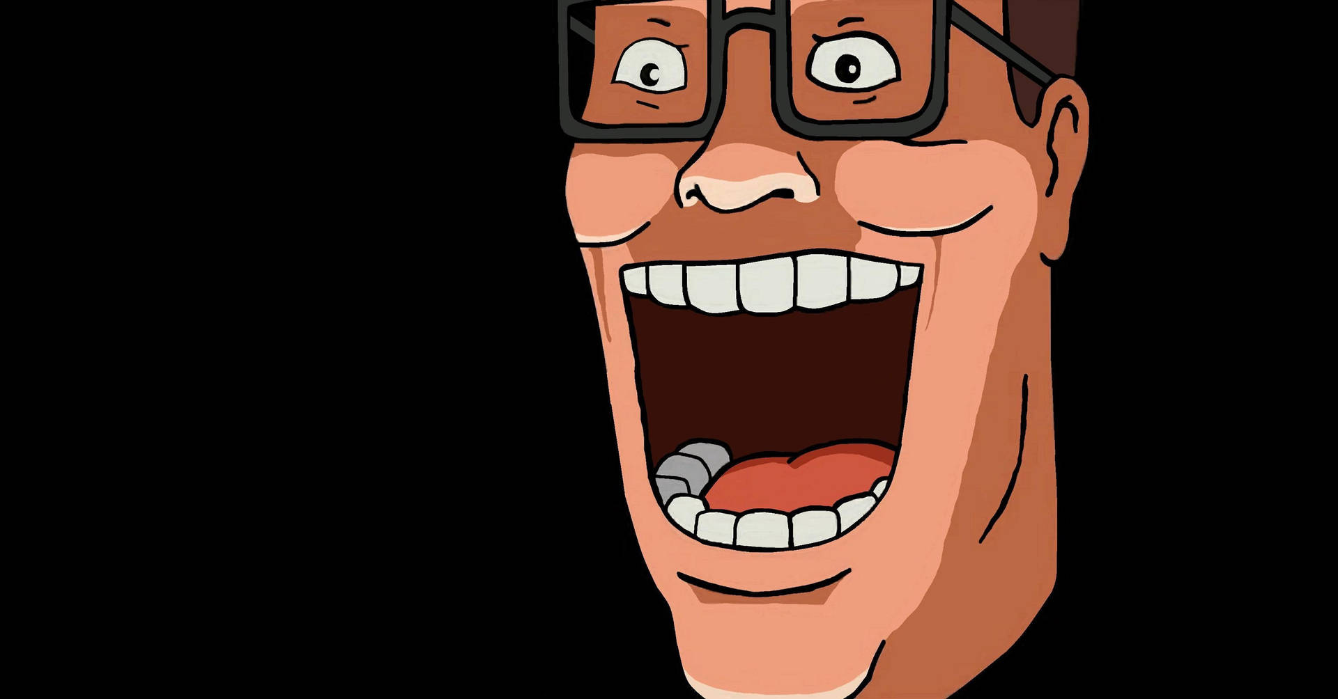 King Of The Hill Hank Face Background