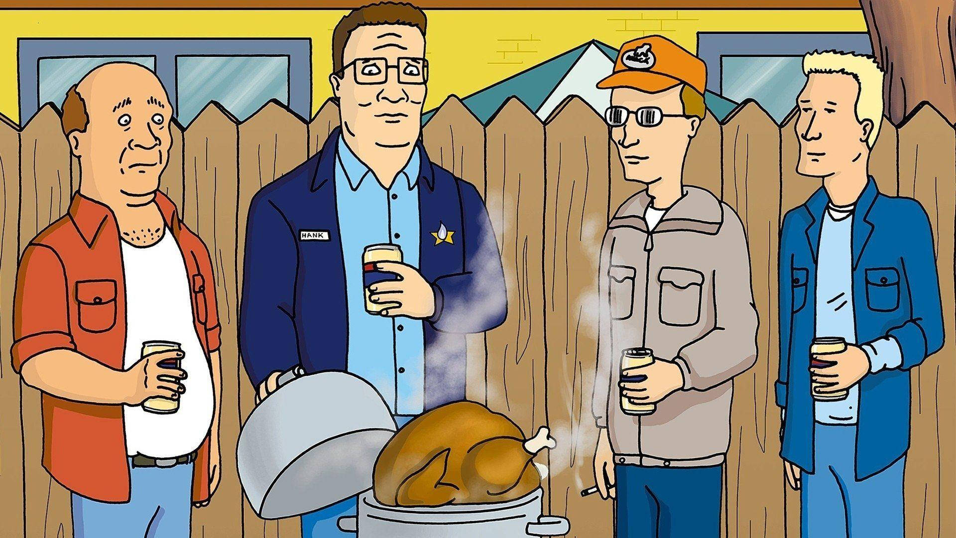 King Of The Hill Hank Hill Friends Background