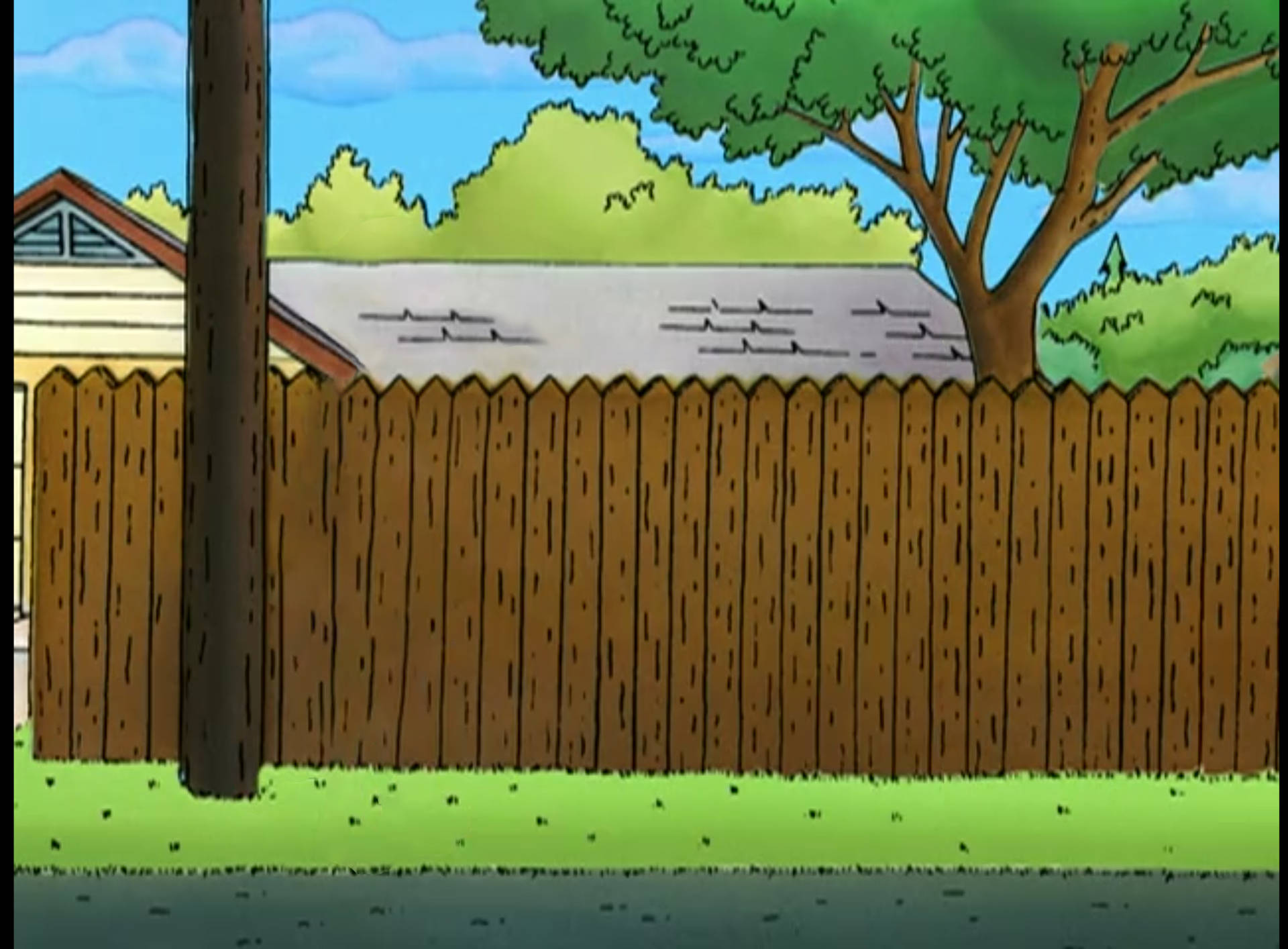 King Of The Hill Iconic Fence Background