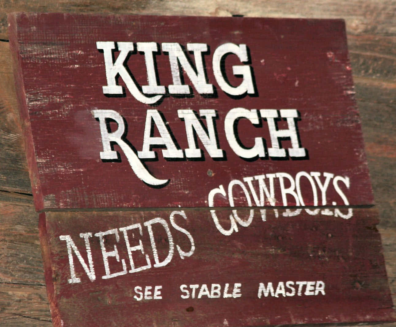 King Ranch Needs Cowboys