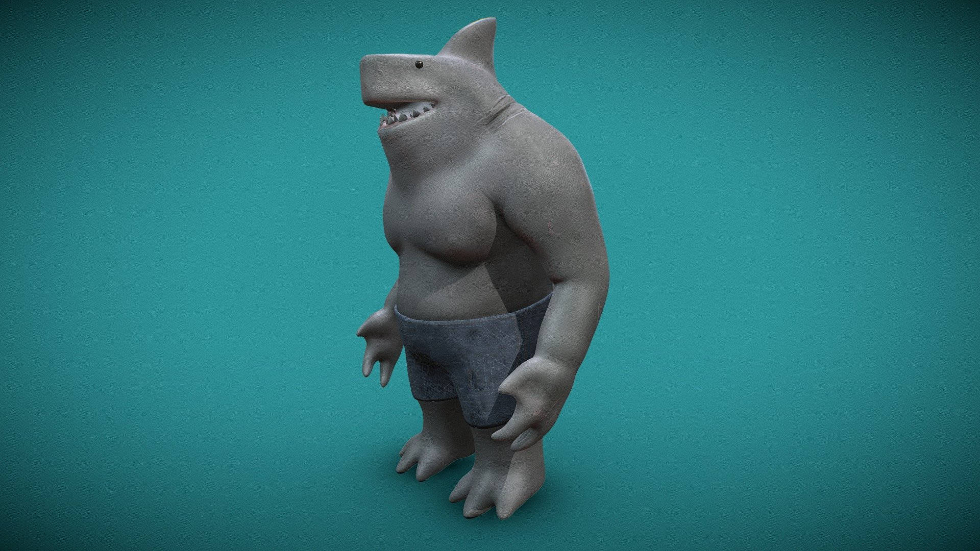 King Shark 3D Animation Wallpaper