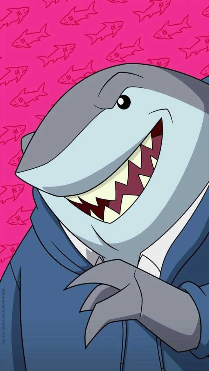 King Shark Fra Harley Quinn Cartoon er et sjovt tapet. Wallpaper