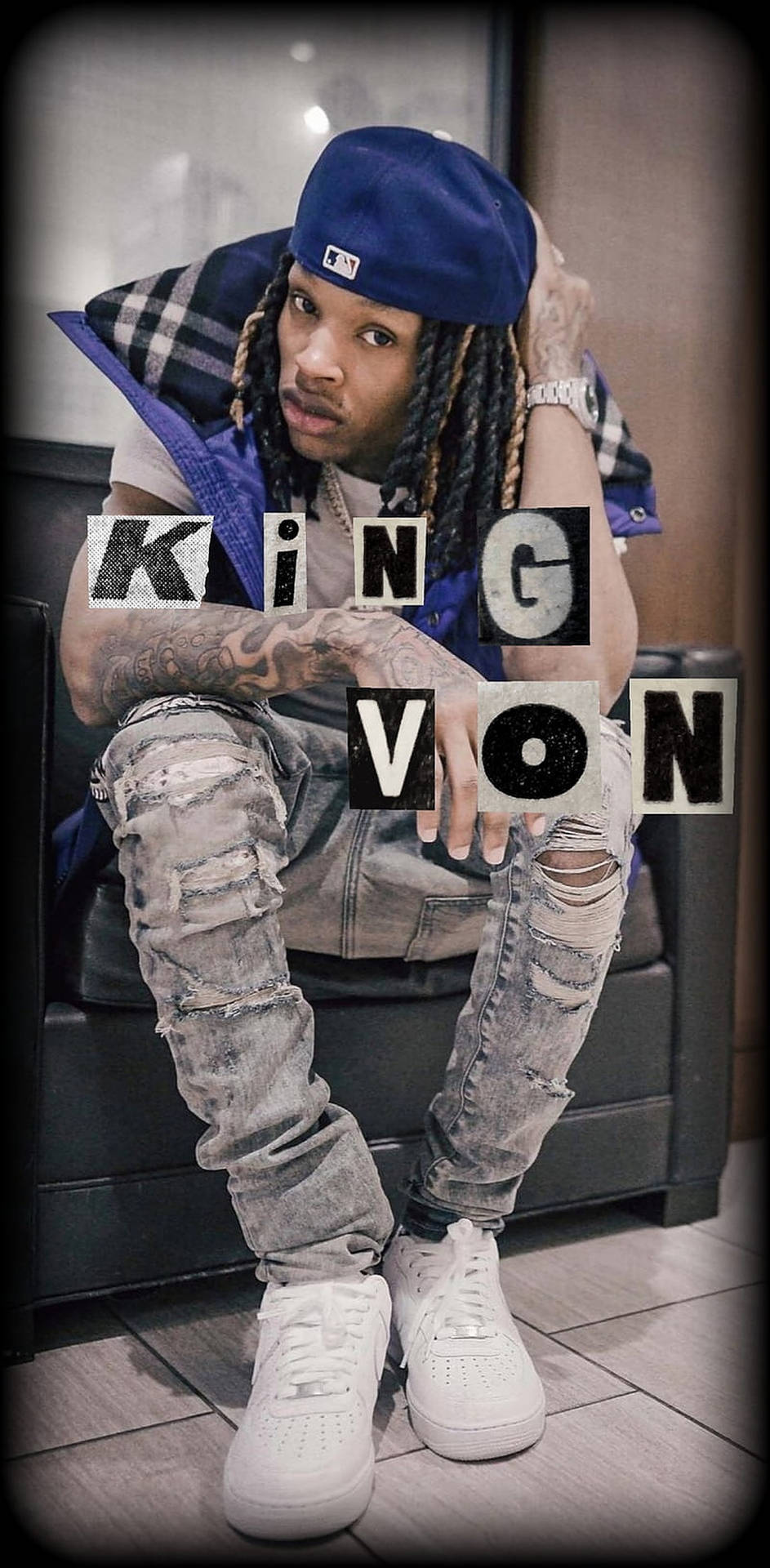 King Von American Rapper Wallpaper