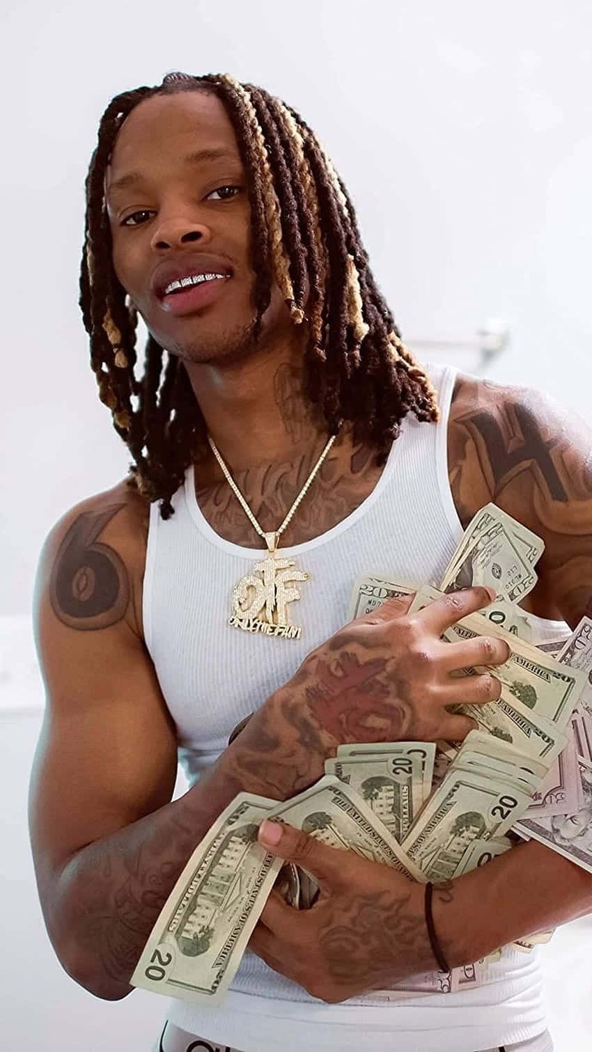 Download King Von_ Fan Showing Money And Tattoos.jpg Wallpaper ...