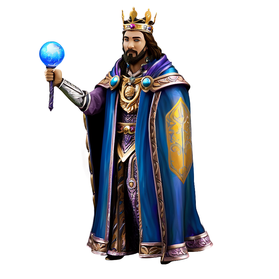 Download King With Orb And Scepter Png 05232024 | Wallpapers.com