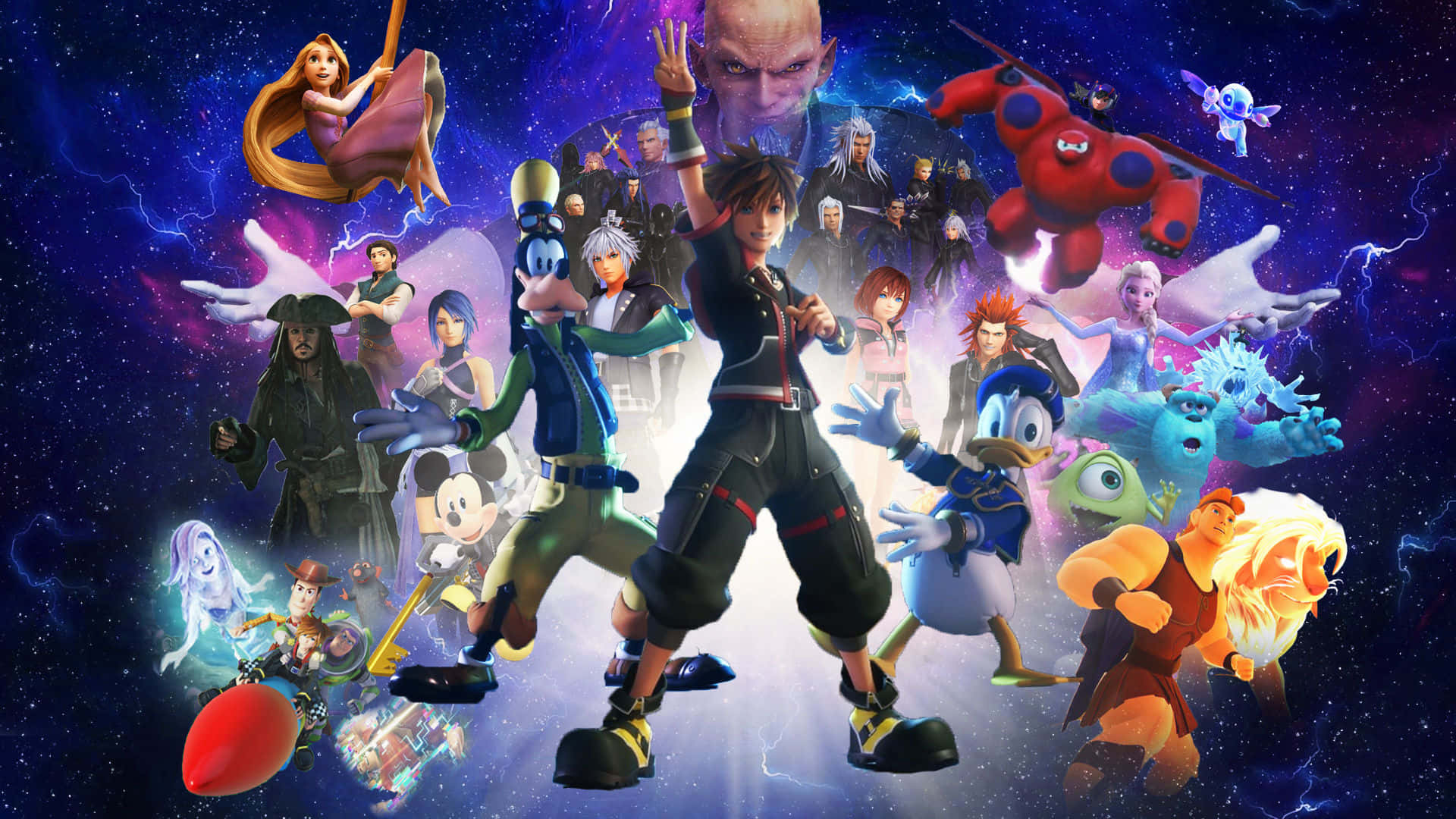 Fundodo Kingdom Hearts Com Resolução De 1920 X 1080