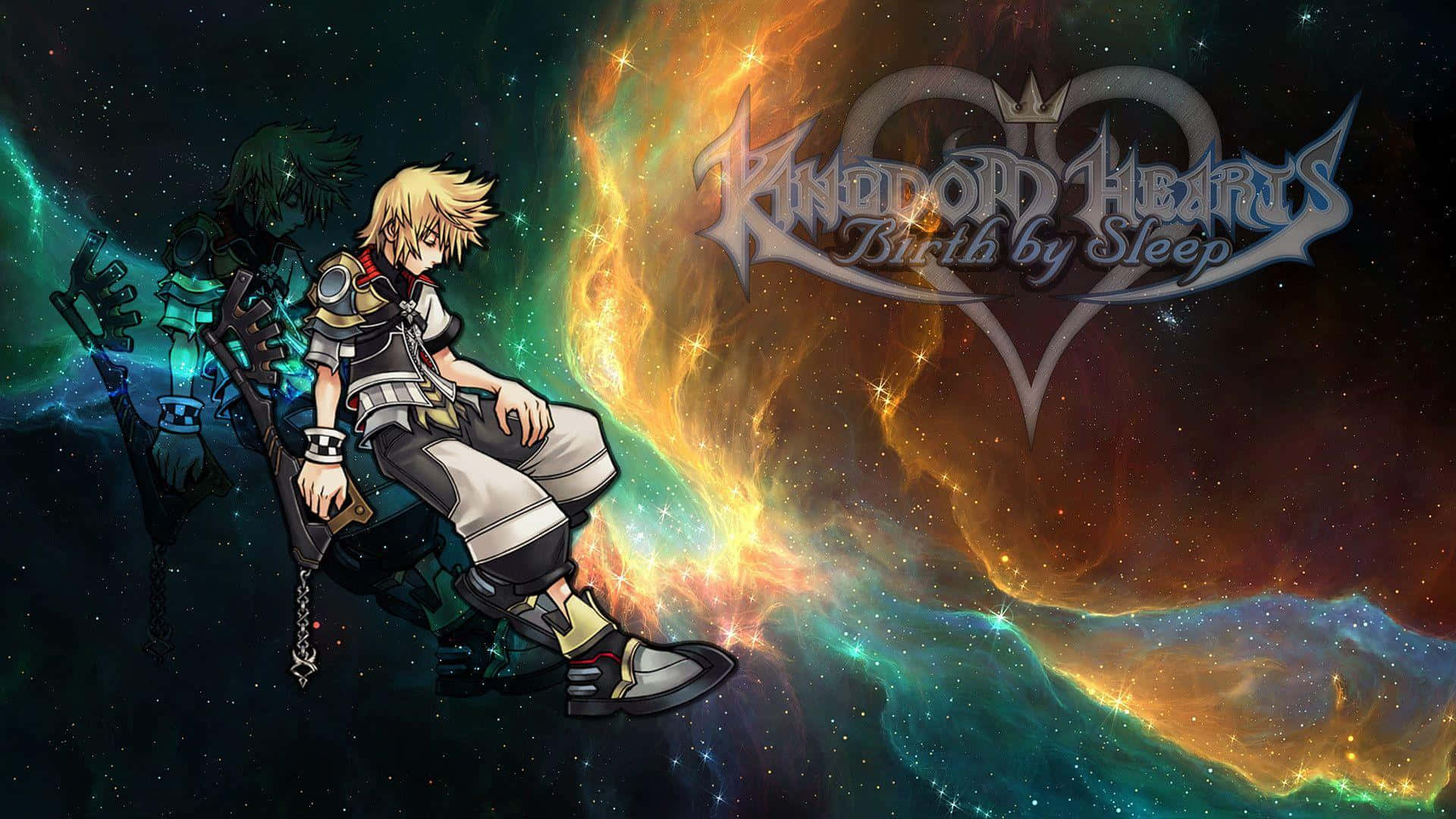 Sora, Donald, and Goofy in the magical world of Kingdom Hearts