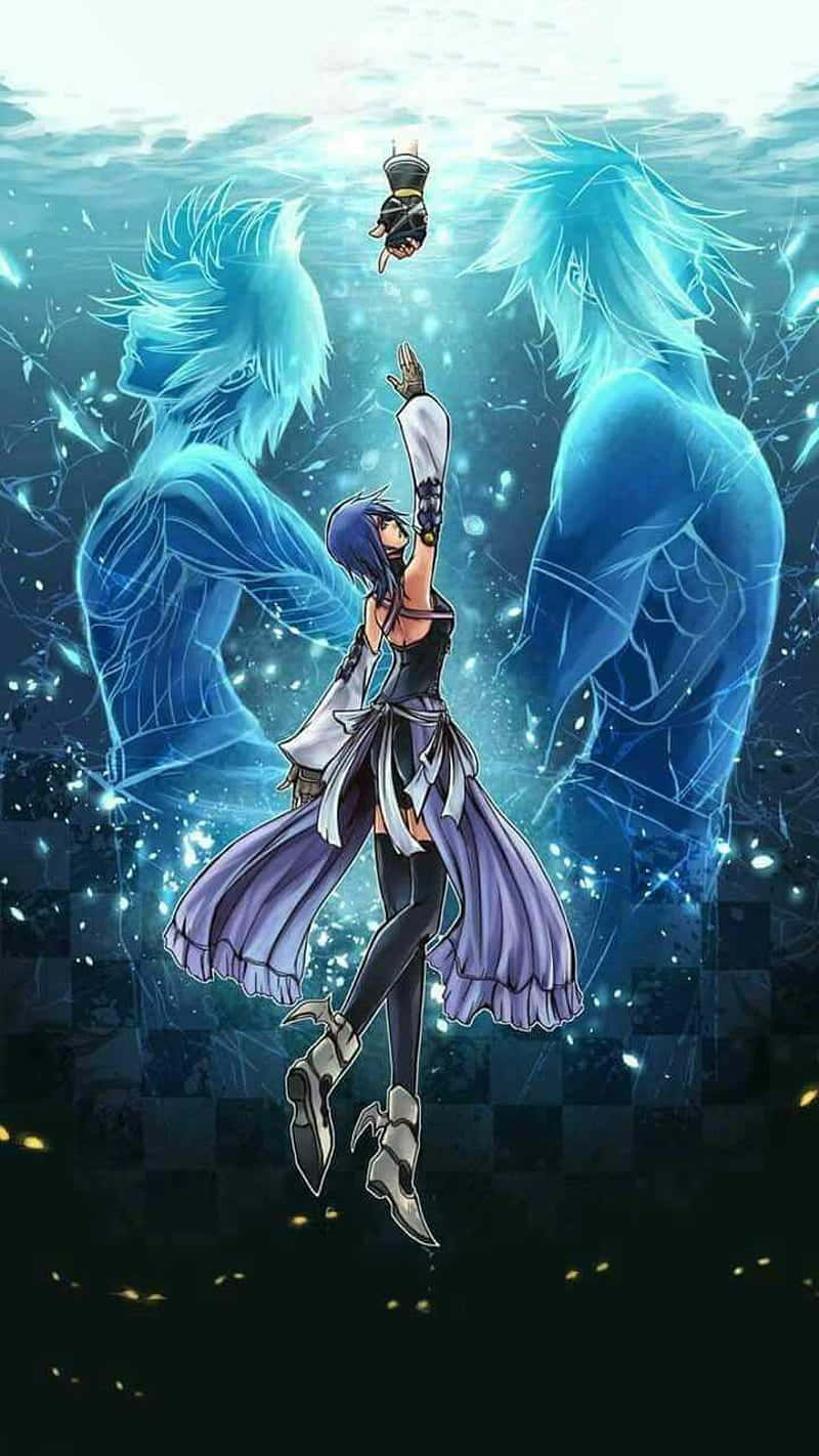 Enmäktig Krigare - Kingdom Hearts Aqua. Wallpaper
