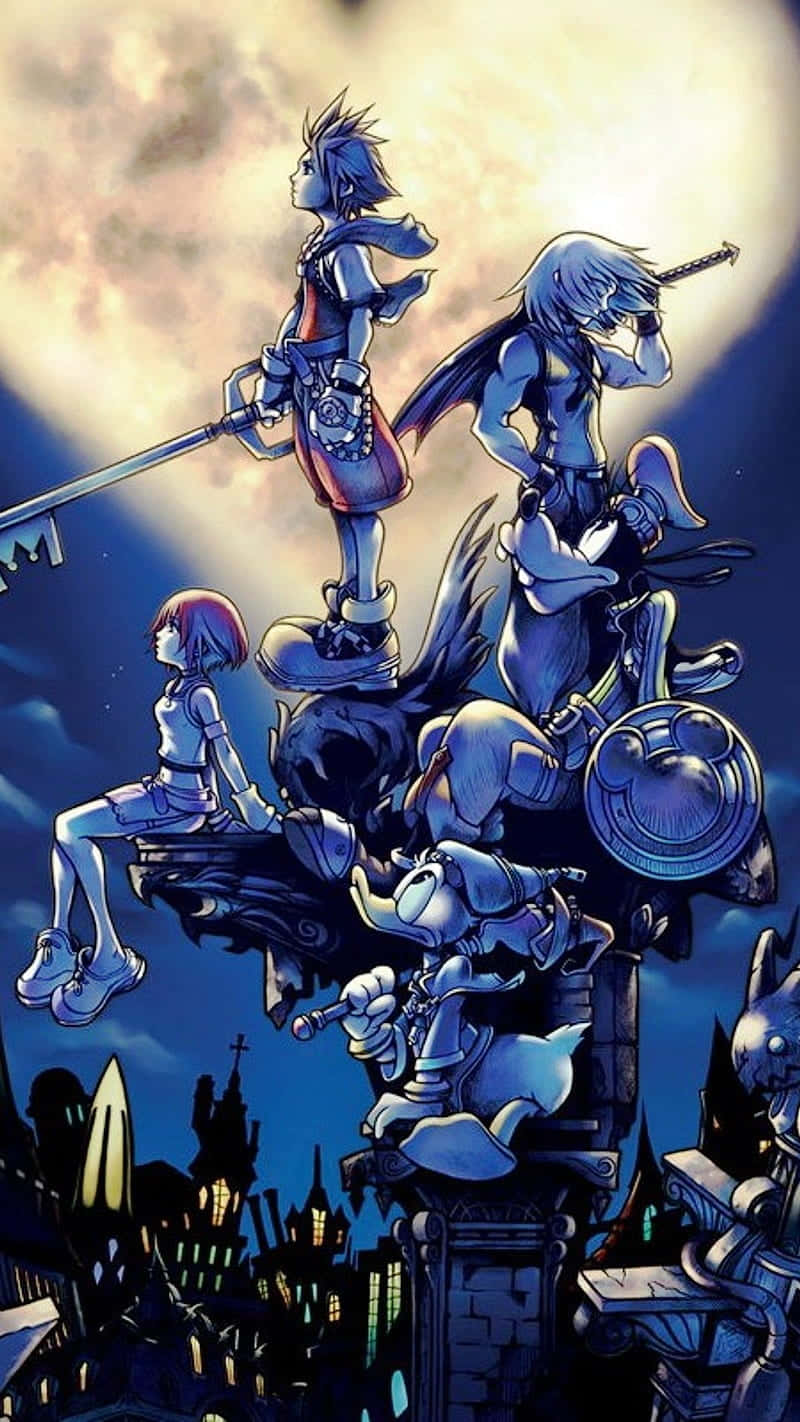 L'aquaintraprende Un Arduo Viaggio Per Salvare La Terra Della Partenza Dalla Distruzione In Kingdom Hearts. Sfondo