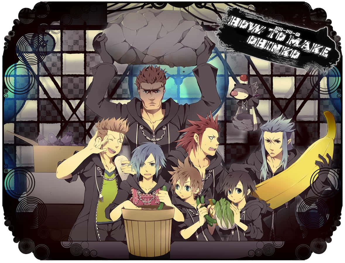 Members of Organization XIII from Kingdom Hearts video game series Wallpaper